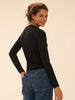 Top met lange mouwen - Zwart