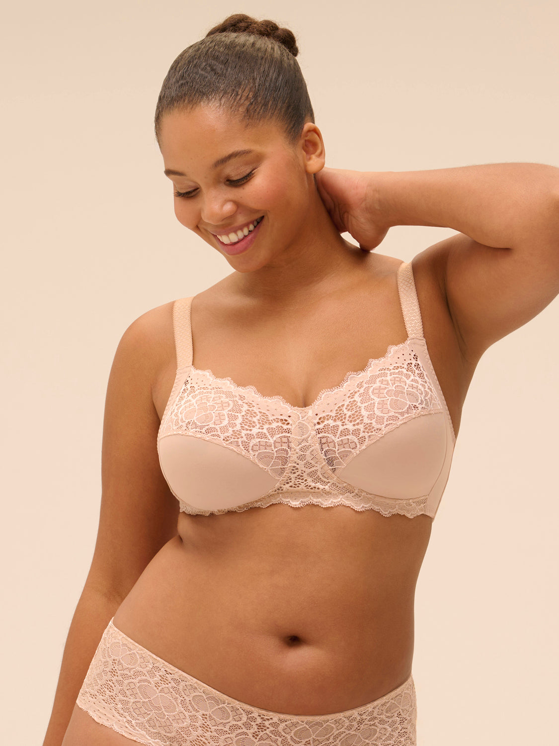 Soutien-gorge sans-armatures structuré - Peau Rosée
