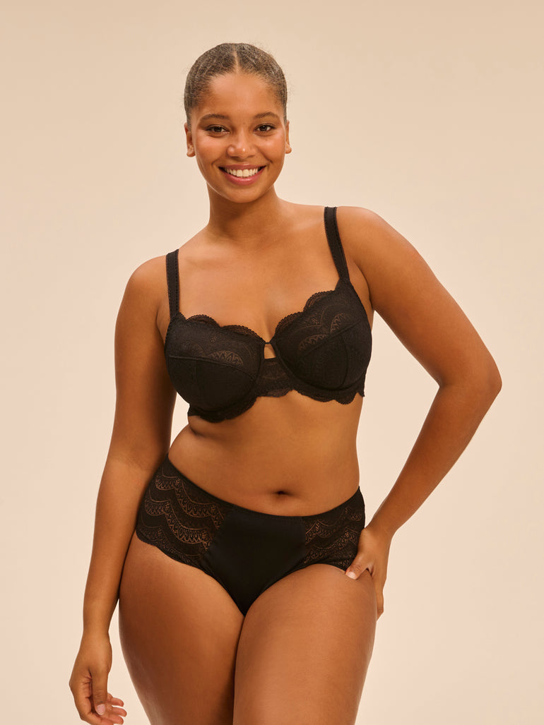 Culotte menstruelle flux moyen - Noir
