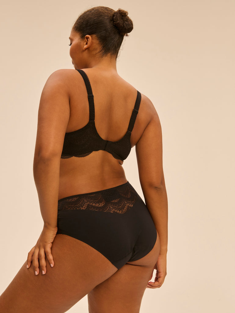 Culotte menstruelle flux moyen - Noir