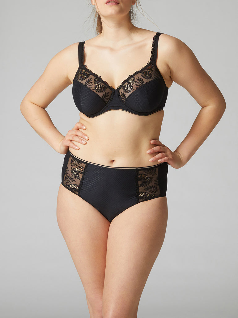 Soutien-gorge emboitant pour poitrine généreuse - Noir