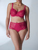 Soutien-gorge avec armature decollete carre - Cranberry