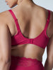 Soutien-gorge avec armature decollete carre - Cranberry