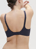 Soutien-gorge avec armatures décolleté plongeant - Bleu Cosmic