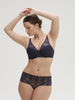 Soutien-gorge push-up décolleté plongeant - Bleu Cosmic