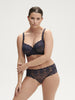 Soutien-gorge push-up décolleté plongeant - Bleu Cosmic