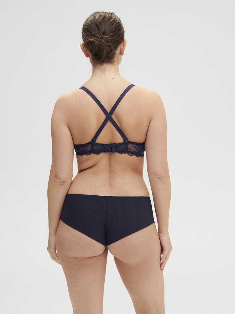 Soutien-gorge push-up décolleté plongeant - Bleu Cosmic