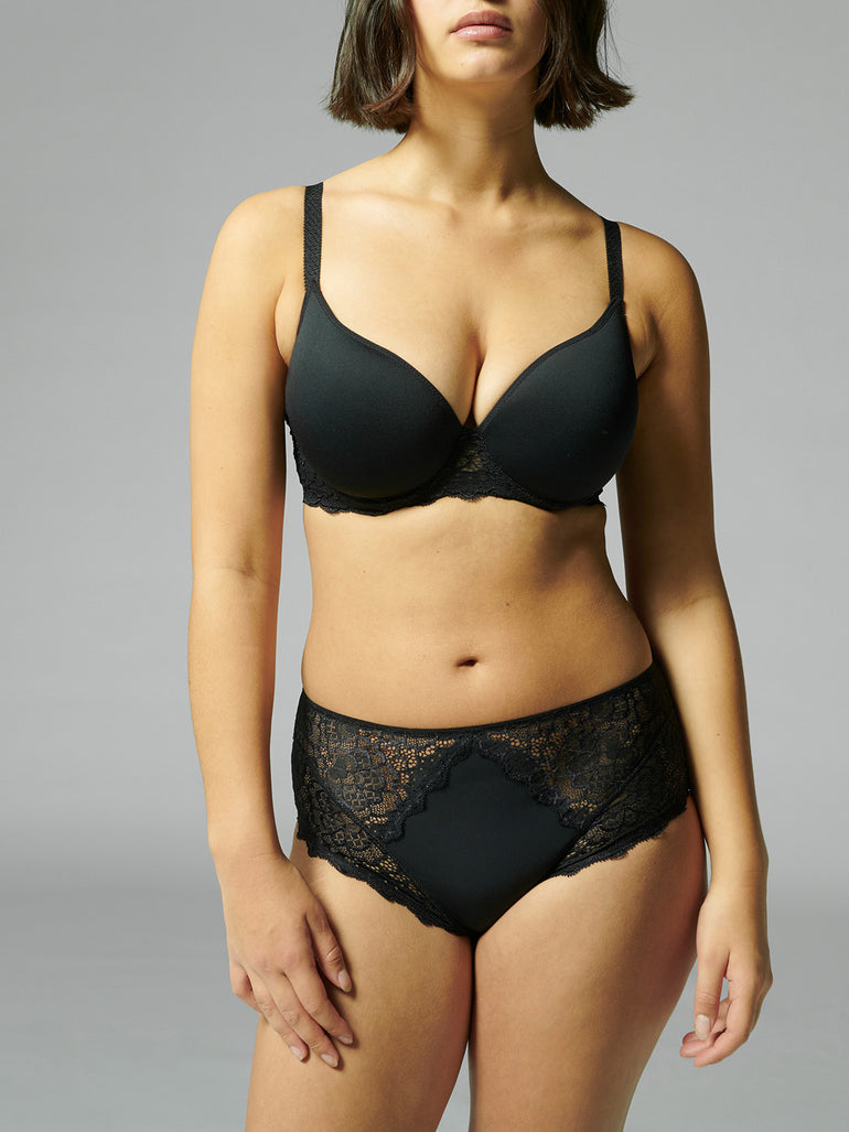 Soutien-gorge spacer décolleté plongeant - Noir