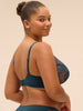 Soutien-gorge avec armatures décolleté plongeant - Bleu Prestige