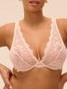 Soutien-gorge triangle avec armatures - Poudre Pétale