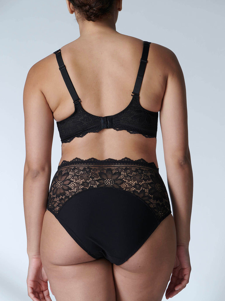 Culotte taille haute - Noir
