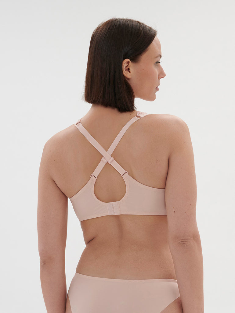 Soutien-gorge avec armature emboitant - Poudre pétale