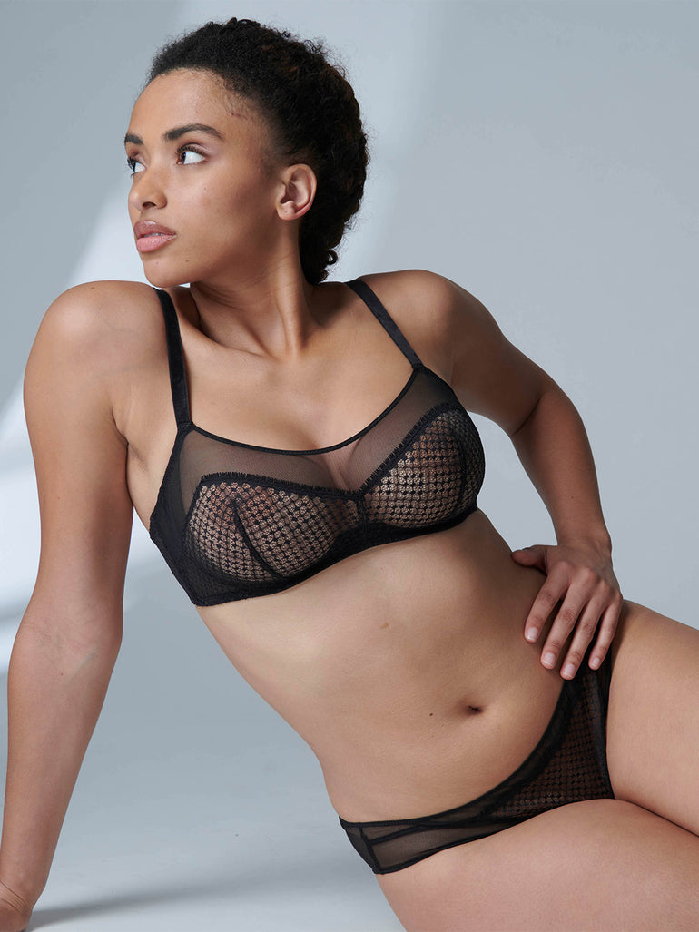 Brassière souple avec armatures - Noir