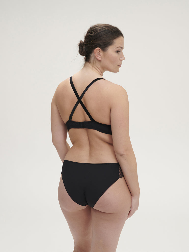 Soutien-gorge sans-armatures structuré - Noir