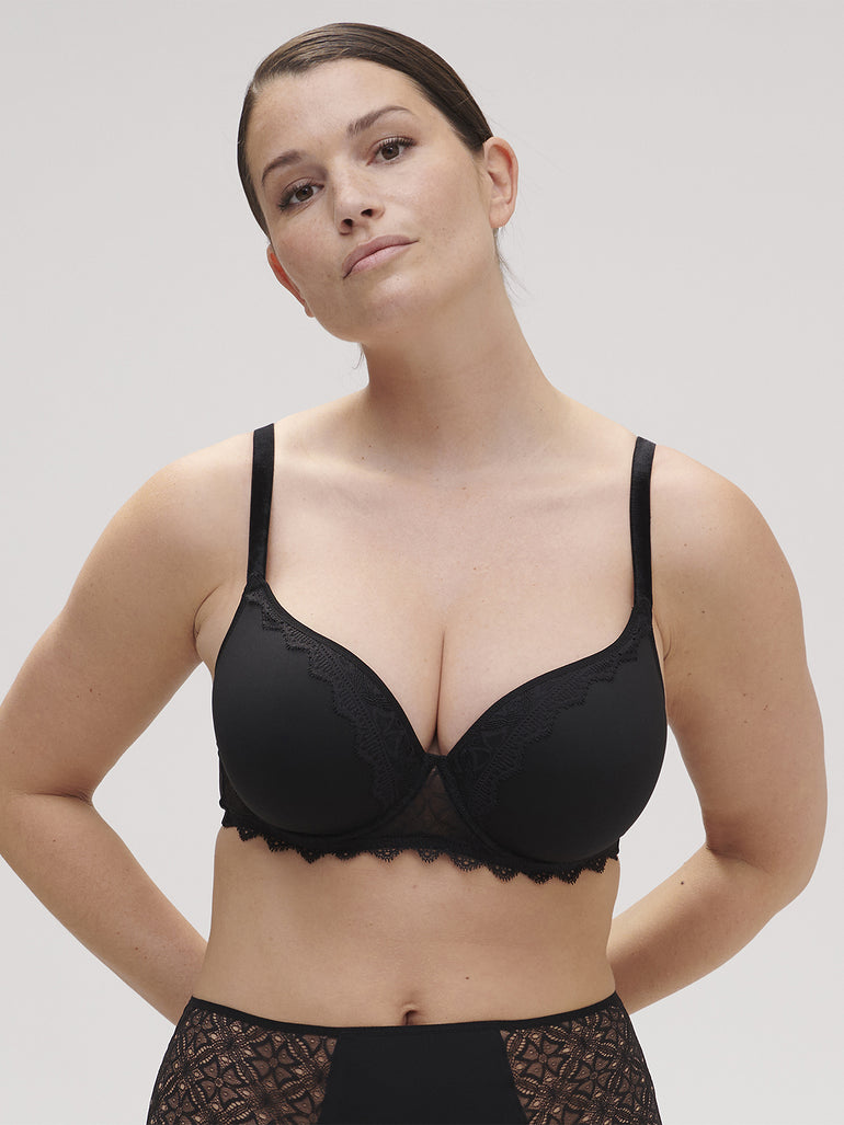 Soutien-gorge spacer décolleté plongeant - Noir