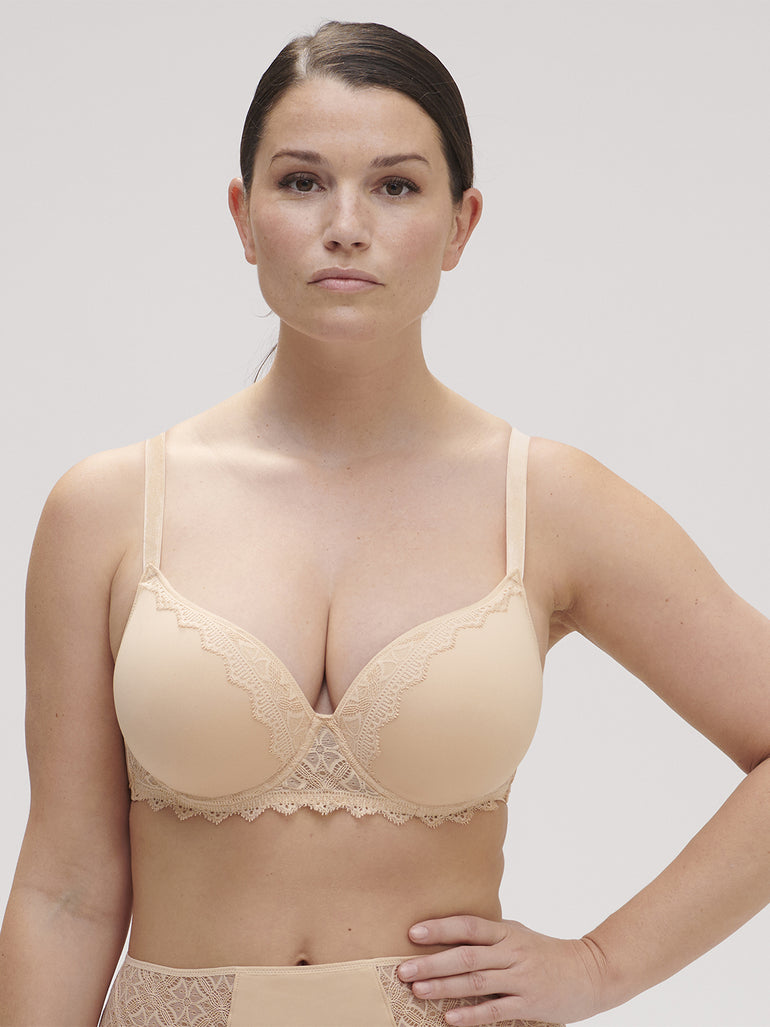 Soutien-gorge spacer décolleté plongeant - Vanille