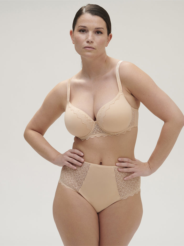 Soutien-gorge spacer décolleté plongeant - Vanille