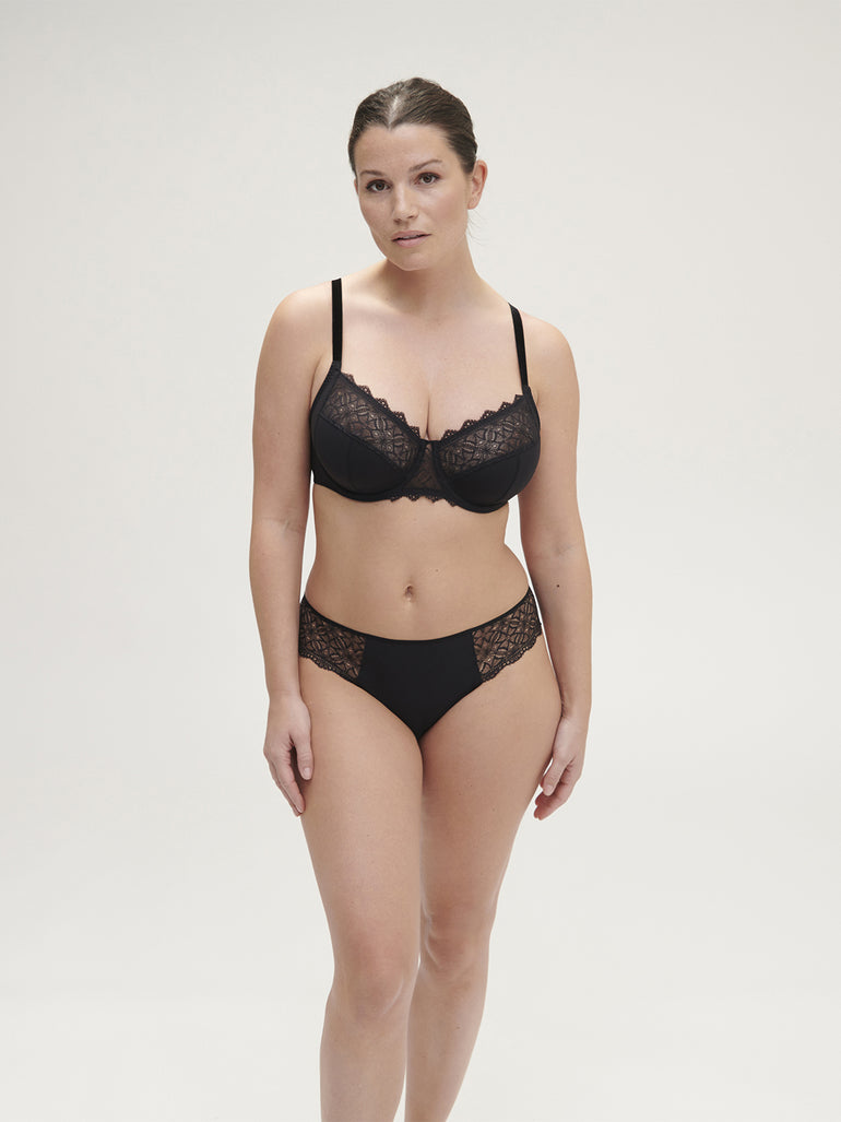 Soutien-gorge avec armatures emboitant - Noir