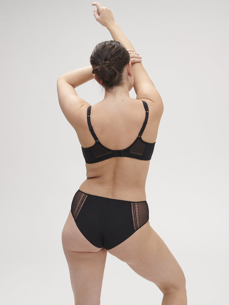 Soutien-gorge sans-armatures structuré - Noir