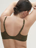 Soutien-gorge sans-armatures structuré - Vert Aventure