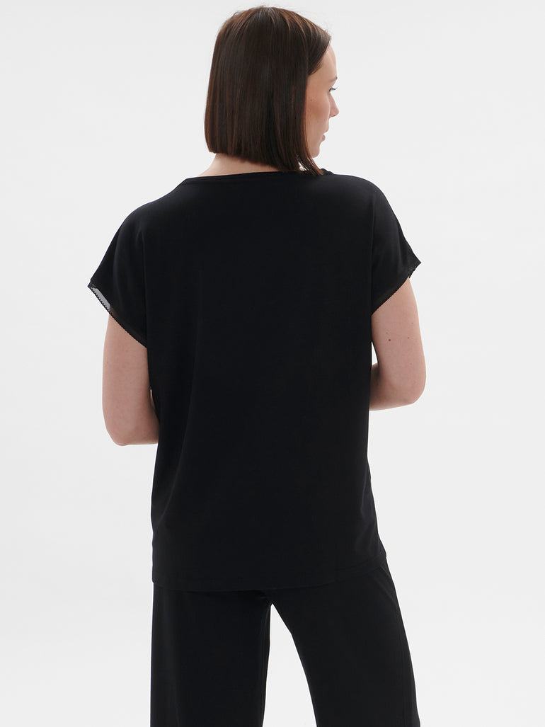 Top manches courtes - Noir