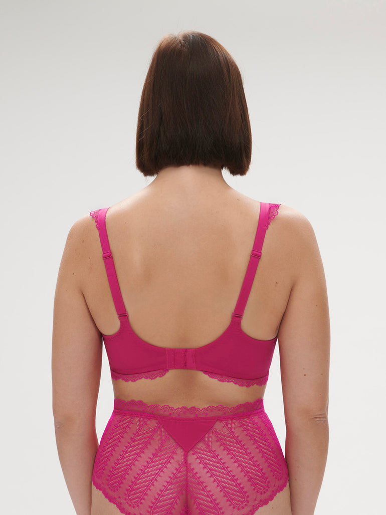 Soutien-gorge spacer décolleté plongeant - Rose Hibiscus
