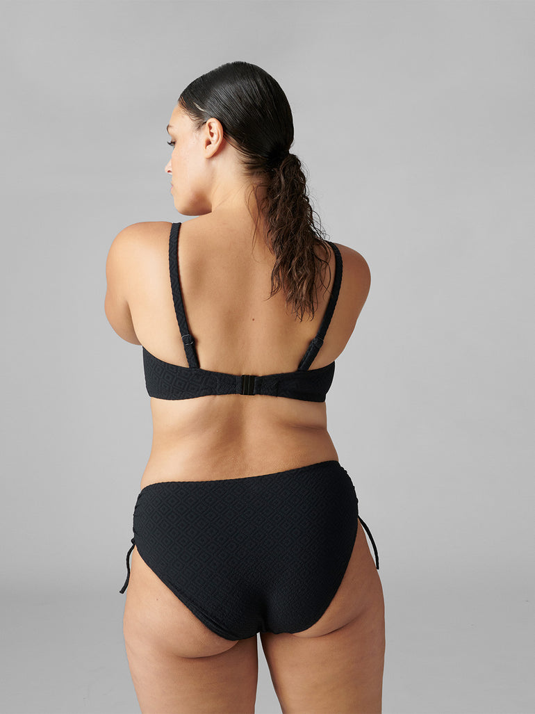 Haut de maillot de bain bandeau mousse avec armatures - Noir