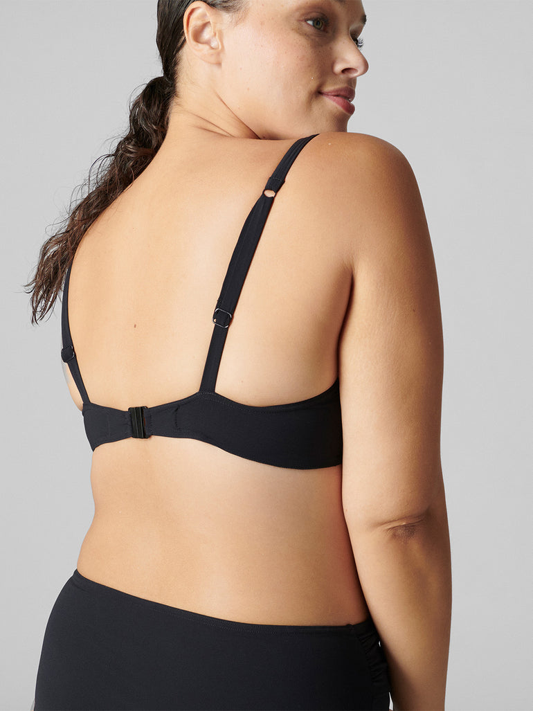 Haut de maillot de bain à coque - Noir