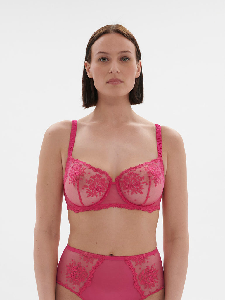 Soutien-gorge corbeille - Rose disco