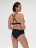 Culotte de bain taille haute - Noir