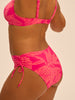 Culotte de bain taille haute - Imprimé Bright Rose
