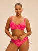 Culotte de bain taille haute - Imprimé Bright Rose