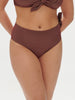 Culotte de bain taille haute - Lurex Dark Purple