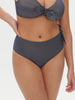 Culotte de bain taille haute - Lurex Midnight