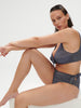 Culotte de bain taille haute - Lurex Midnight