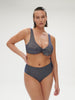 Culotte de bain taille haute - Lurex Midnight