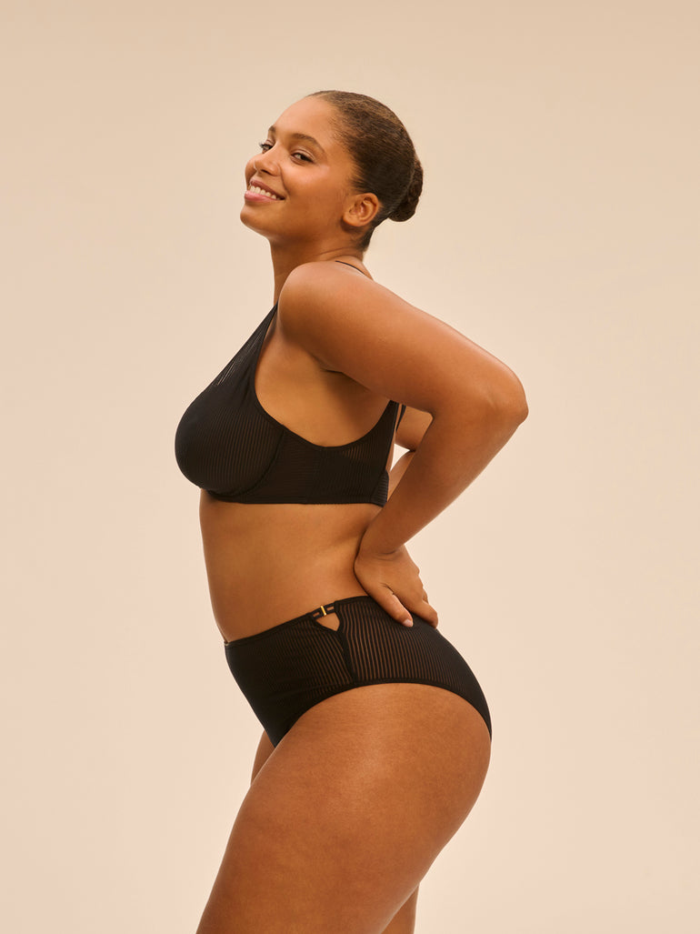 Culotte taille haute - Noir
