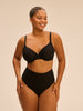 String gainant taille haute - Noir
