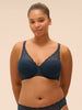 Soutien-gorge décolleté carré en spacer 3D - Saphir