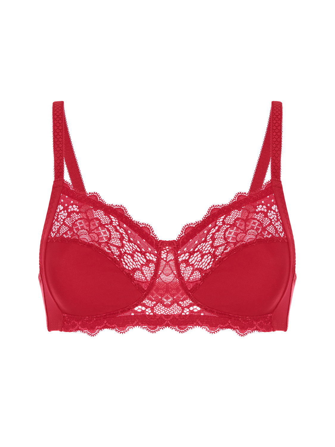 Soutien-gorge sans-armatures structuré - Rouge Tango