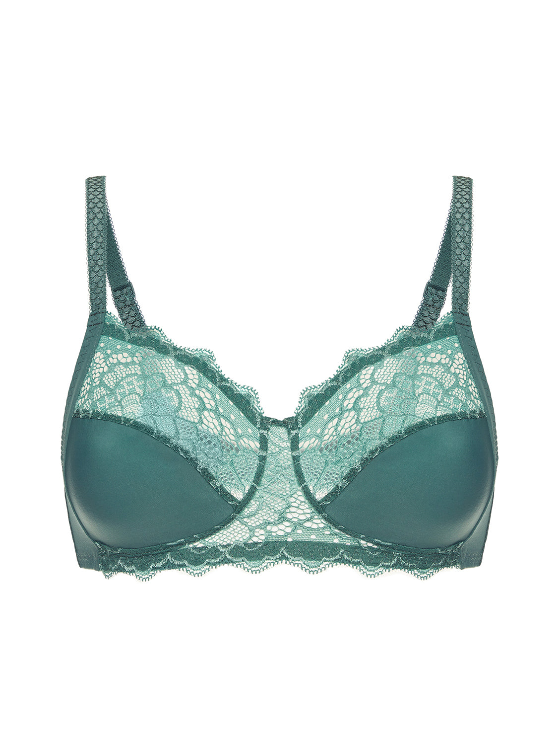 Soutien-gorge sans-armatures structuré - Vert Boréal