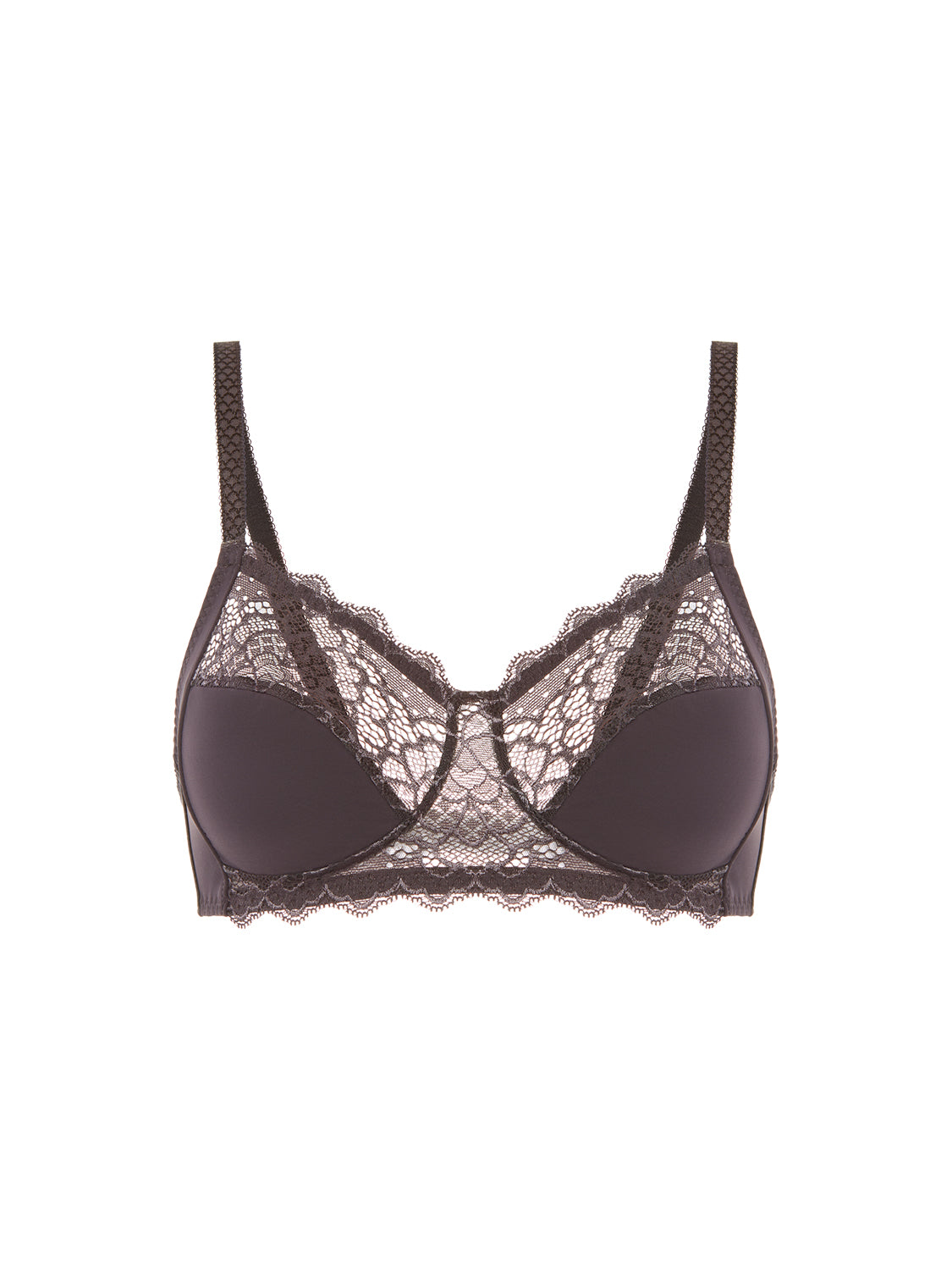 Soutien-gorge sans armatures structuré - Gris Graphite