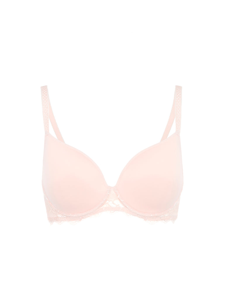 Soutien-gorge emboitant décolleté plongeant en spacer 3D - Poudre