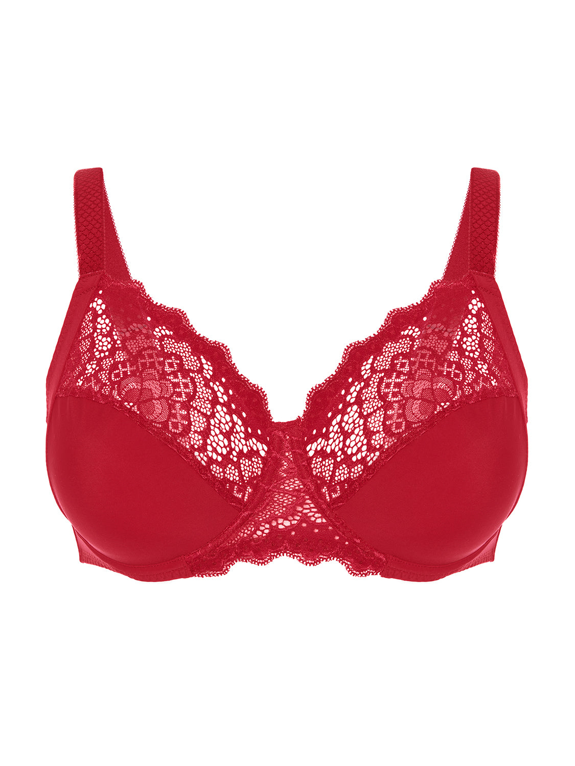 Soutien-gorge avec armatures emboîtant - Rouge Tango