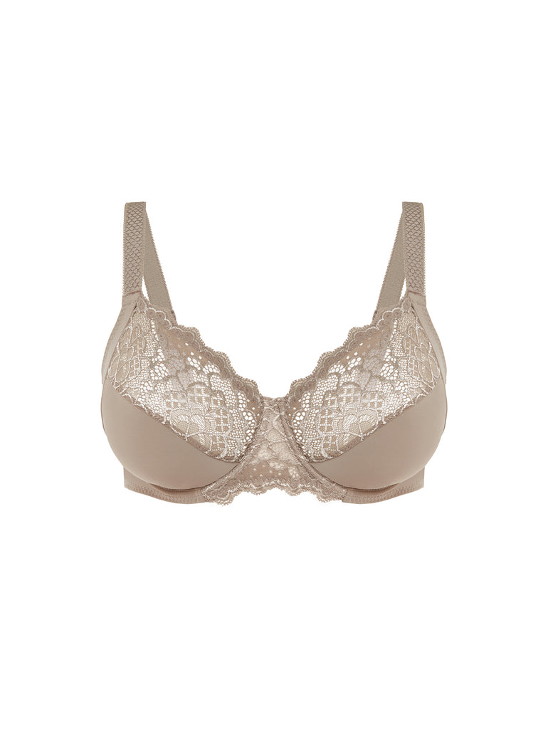 Soutien-gorge avec armature emboitant - Grège