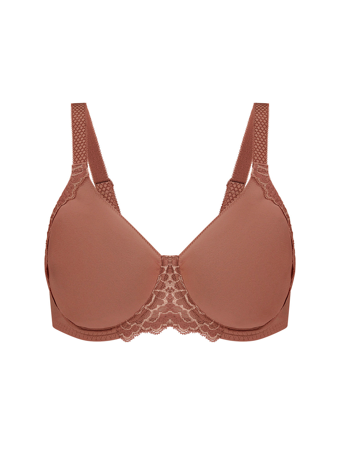 Soutien-gorge avec armatures moulé rigide - Brun coco