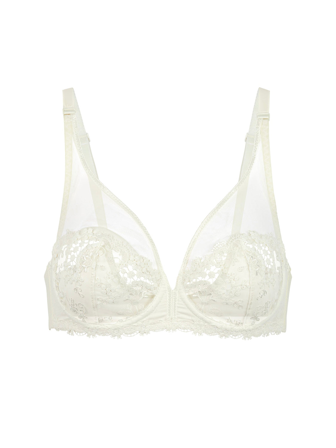 Soutien-gorge avec armatures décolleté plongeant - Naturel