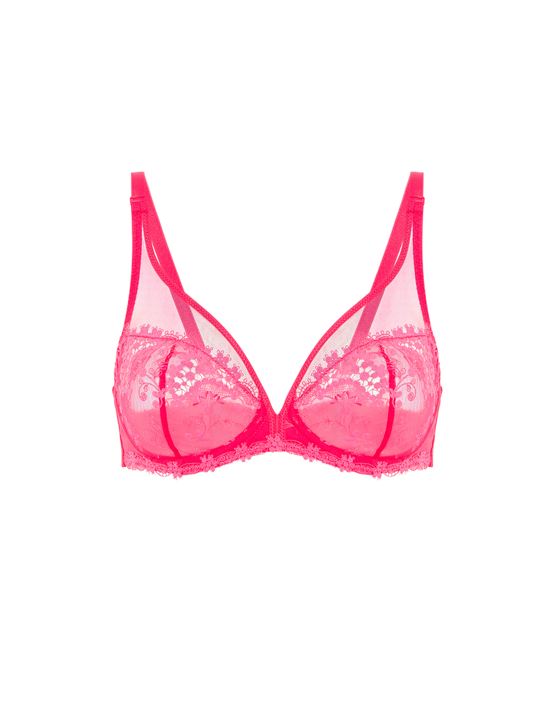 Soutien-gorge avec armature décolleté plongeant - Rose Fabuleux