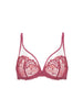 Soutien-gorge avec armature décolleté plongeant - Rose Santal