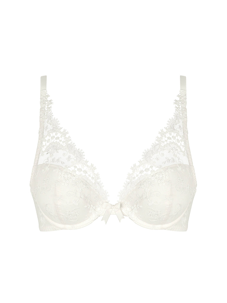 Soutien-gorge push-up décolleté plongeant - Naturel